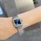 Copy Cartier Panthere De Blue Dial Diamond Bezel Stainless Steel Watch (6)_th.jpg